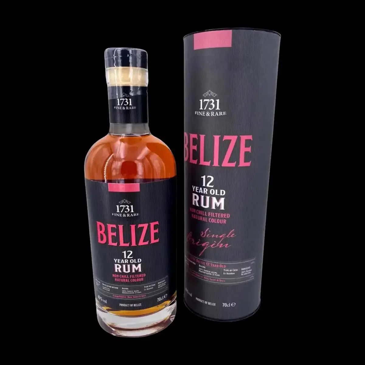 1731 Fine & Rare Belize 12 Year Old Single Origin Rum
