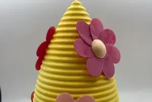 Oeuf fleur chocolat blanc